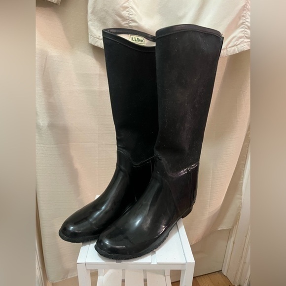 L.l bean women’s vintage rubber riding boot size 10 - Picture 1 of 5